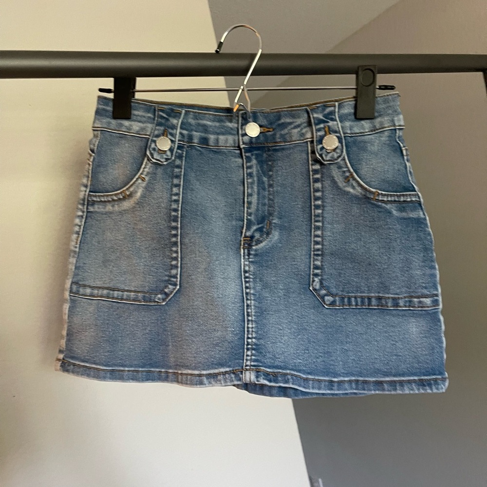 SHEIN EZ wear stretch skirt jean